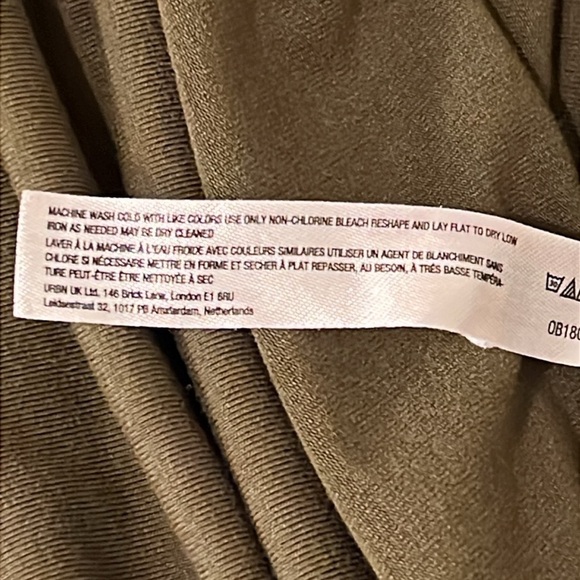 Daily Practice asymmetric tank top dress with ruched waist, color moss, sz S,NWT - Picture 10 of 14